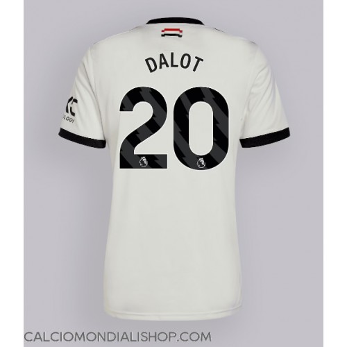 Maglie da calcio Manchester United Diogo Dalot #20 Terza Maglia 2024-25 Manica Corta